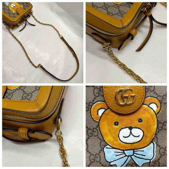 Gucci Shoulder Bag Brown PVC 800-080725 - Picture 7 of 14